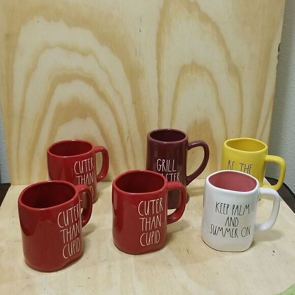 Rae Dunn Mugs 6 Count - Picture 1 of 9